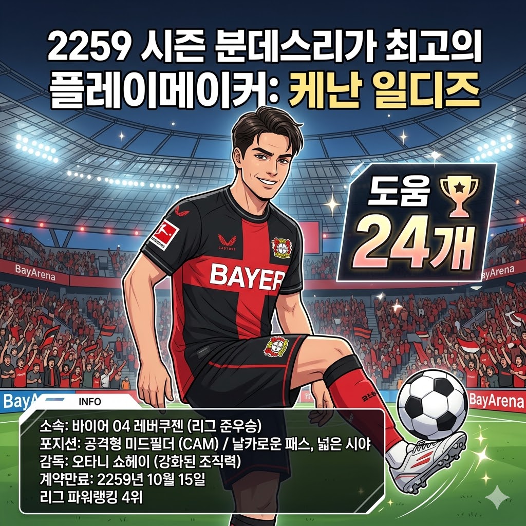 [분데스리가] 일디즈, 도움왕 등극! 레버쿠젠 준우승